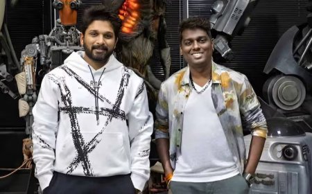 మెగా స్టార్ అల్లు అర్జున్, అట్లీతో కలిసి ‘AA22’..........స్థాయిలో సరికొత్త సైన్స్......