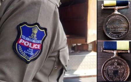 ఖమ్మం పోలీసులకు గౌరవ పతకాలు – విశిష్ట సేవలకుగానూ రాష్ట్ర ప్రభుత్వం సత్కారం