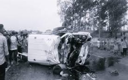 ఉయ్యూరు-మచిలీపట్నం ఘోర రోడ్డు ప్రమాదం: ముగ్గురు యువకులు మృతి, స్థానికులు విషాదంలో