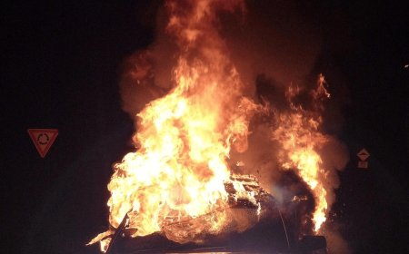 గుజరాత్‌లో అంబులెన్స్ దగ్ధం: నాలుగుమంది మృతి, ముగ్గురికి గాయాలు