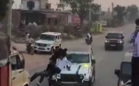 జస్ట్ మిస్ బ్రేక్ నొక్కకుంటే ప్రాణాలు గాల్లోనే   హరియాణాలో కొందరు