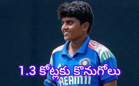 శ్రీచరణి: 1.3 కోట్ల భారీ ధరకు శ్రీచరణి మళ్లీ ఢిల్లీ క్యాపిటల్స్‌కి