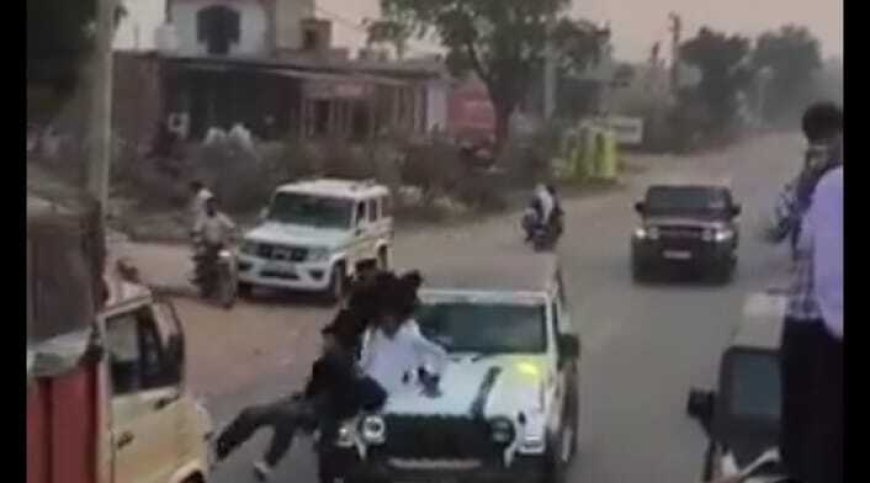 జస్ట్ మిస్ బ్రేక్ నొక్కకుంటే ప్రాణాలు గాల్లోనే   హరియాణాలో కొందరు