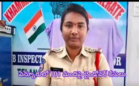 ఖమ్మం ఏన్కూరు మండలంలో 101 మందిపై బైండోవర్ కేసులు