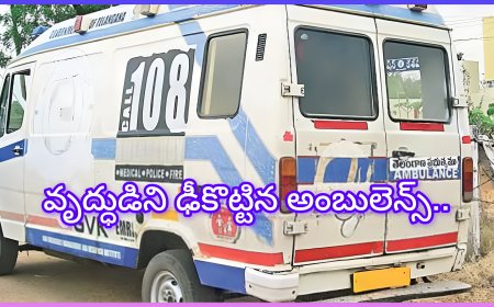 జీబ్రా క్రాసింగ్‌పై వృద్ధుడిని ఢీకొట్టిన అంబులెన్స్.. వీడియో వైరల్