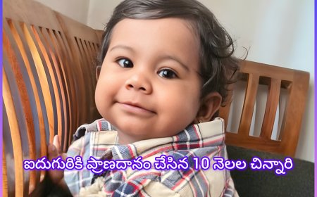 ఐదుగురికి ప్రాణదానం చేసిన 10 నెలల చిన్నారి..