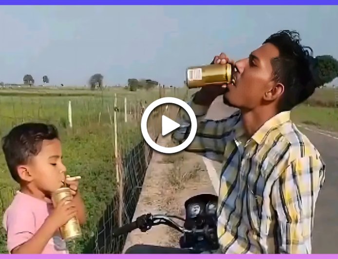 రీల్స్ కోసం పసిబిడ్డ ప్రాణాలతో ఆట.. వైరల్ వీడియోపై ఆగ్రహం