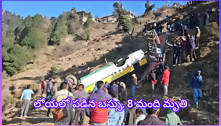 పెళ్లి వేడుకల నుంచి తిరిగివస్తుండగా ఘోర ప్రమాదం.. లోయలో పడిన బస్సు, 8 మంది మృతి