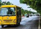 ఖమ్మంలో ఫిట్నెస్ లేకుండా స్కూల్ బస్సులా..?